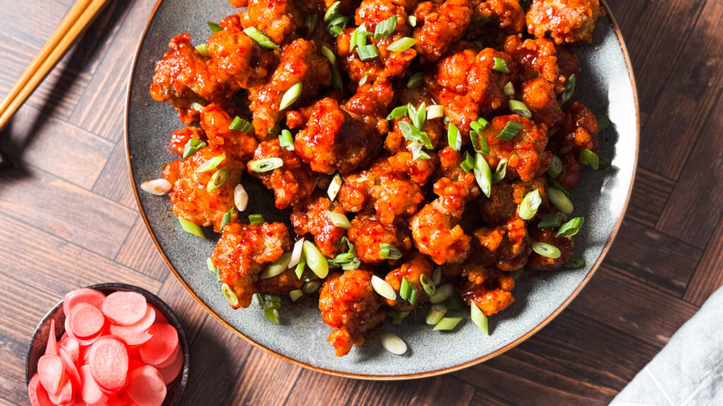 Recette de poulet frit coréen sucré et épicé