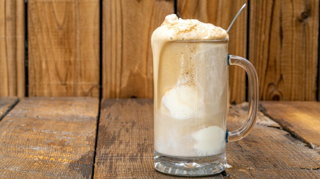 Vous n'avez besoin que de 2 ingrédients pour un flotteur de bière de racine de bourbon qui a le goût du paradis