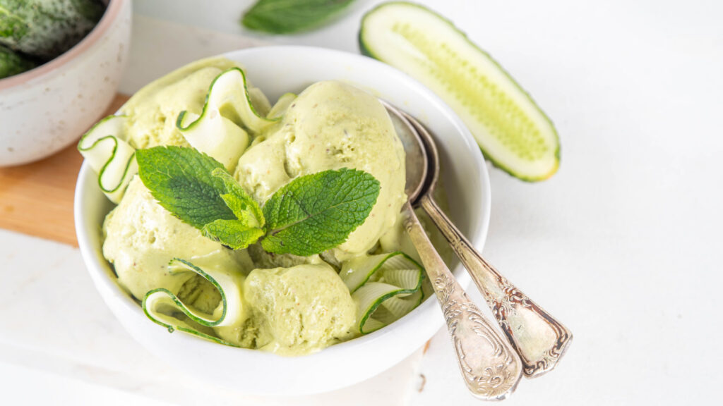 Cette crème glacée à saveur de concombre vintage des années 1800 est honnêtement assez intrigante