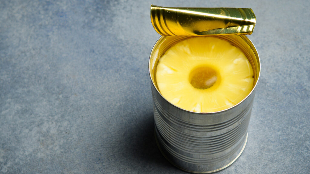 La meilleure façon absolue de congeler les restes d'ananas en conserve