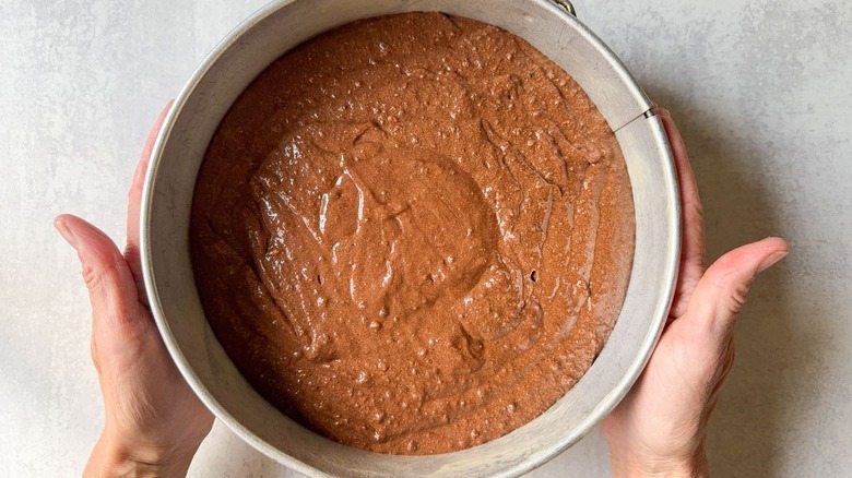 Pâte à gâteau au chocolat Gianduja dans Springform Pan