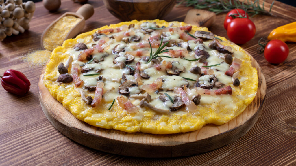 Échangez votre croûte de pizza typique avec de la polenta et goûtez la magie