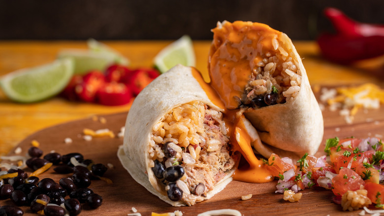 Burrito aux haricots et au fromage