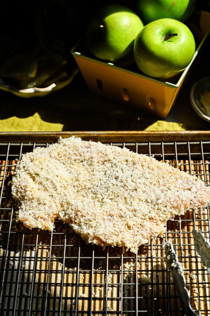 Panko Crûted Chicken Coulet avant la cuisson.