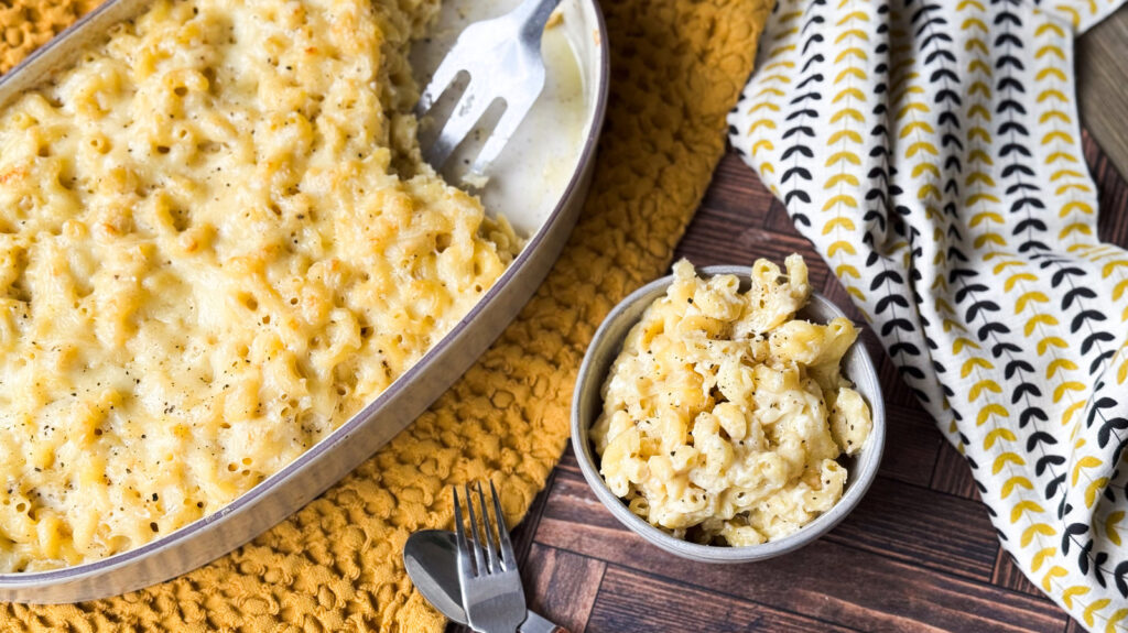 Notre macaroni au fromage à 3 ingrédients est chargé de bonté de Gruyere