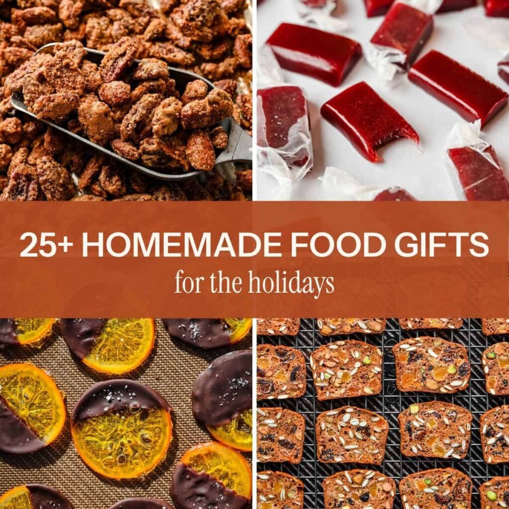 25+ meilleurs cadeaux culinaires faits maison pour les vacances