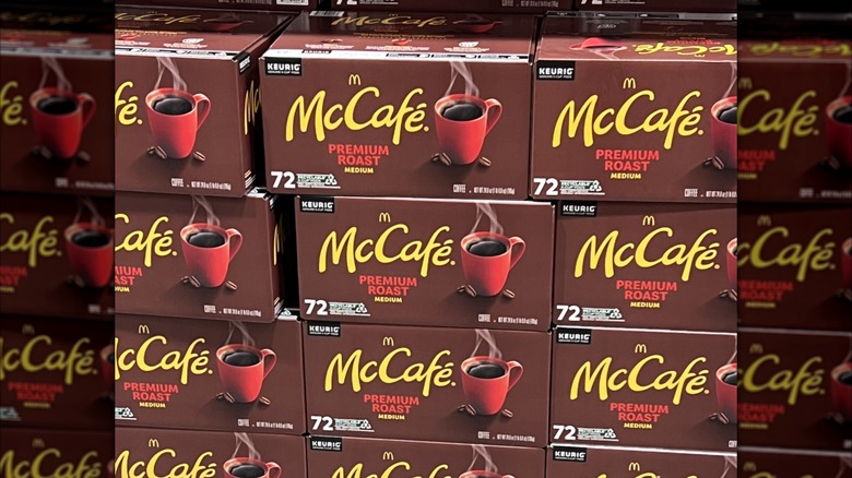 Boîtes de K-Cups McDonald's dans un magasin