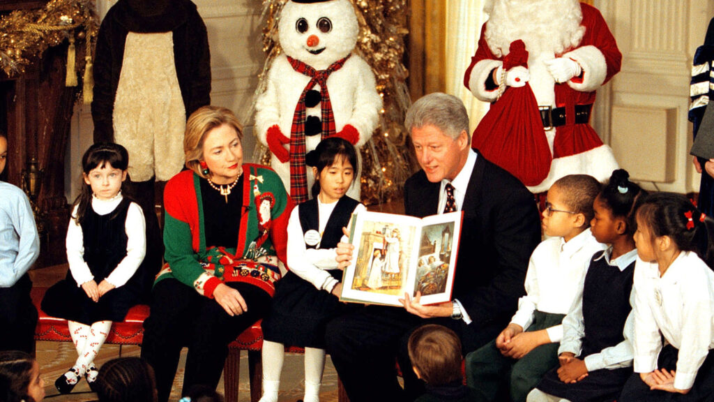 Ce que la Maison Blanche a servi au président Clinton pour Noël