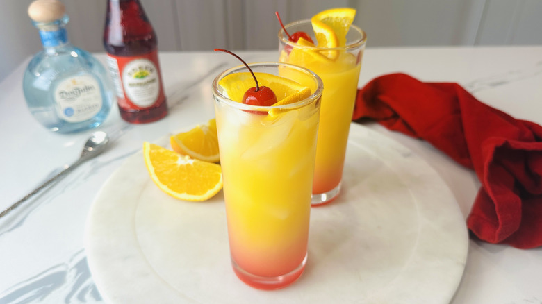 Cocktails Tequila Sunrise