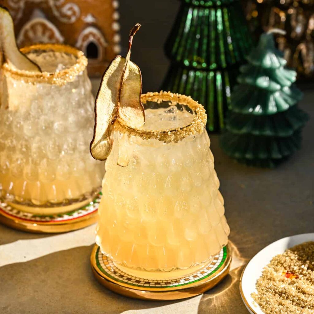 Perdrix au cocktail de poirier