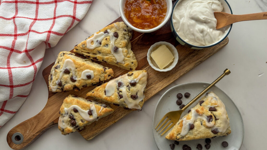 Recette de scones aux pépites de chocolat