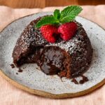 Gâteaux de lave au chocolat fondu