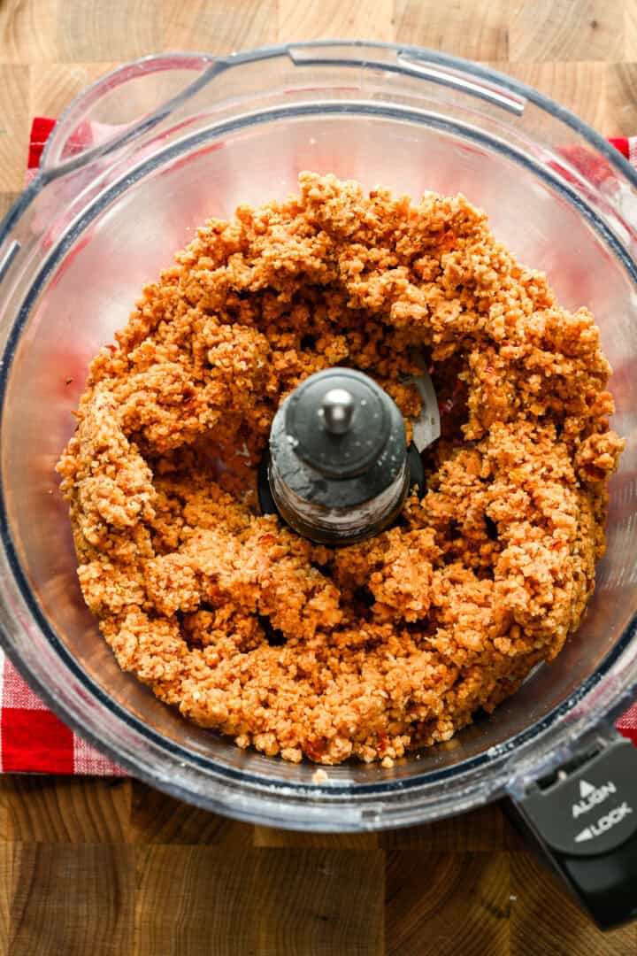 Ingrédients de la pizza cheez itz après traitement.