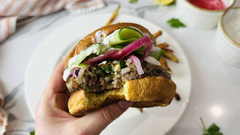 Burger d'agneau le plus juteux