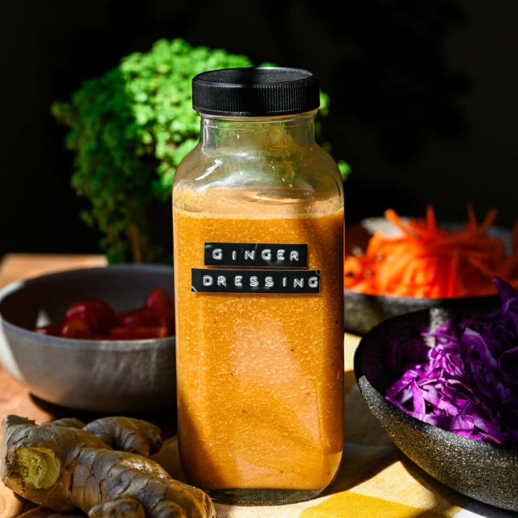 Vinaigrette maison au gingembre