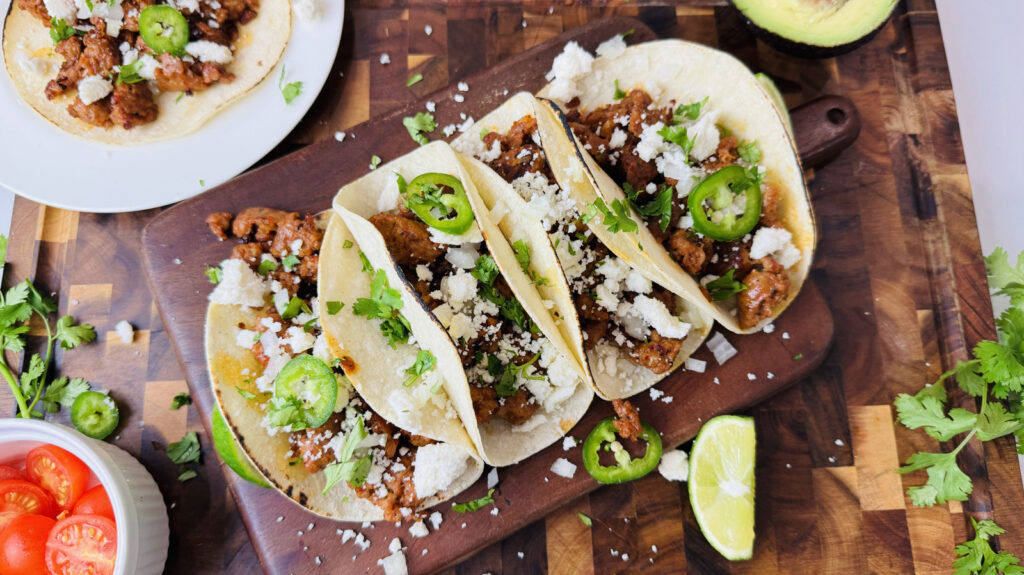 Recette de tacos de rue au chorizo