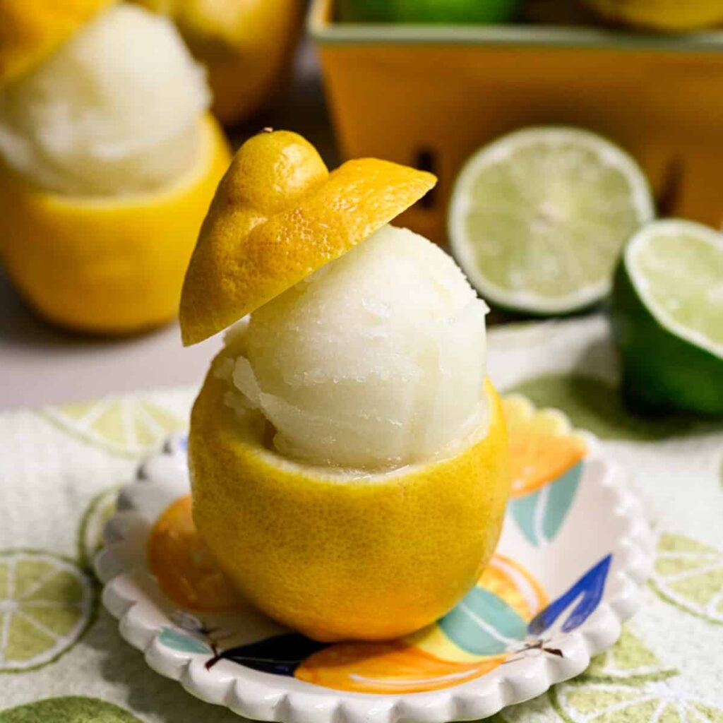 Glace italienne citron-lime