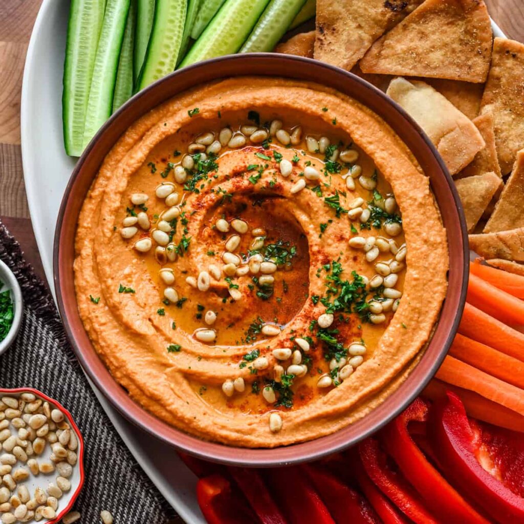 Houmous aux tomates séchées