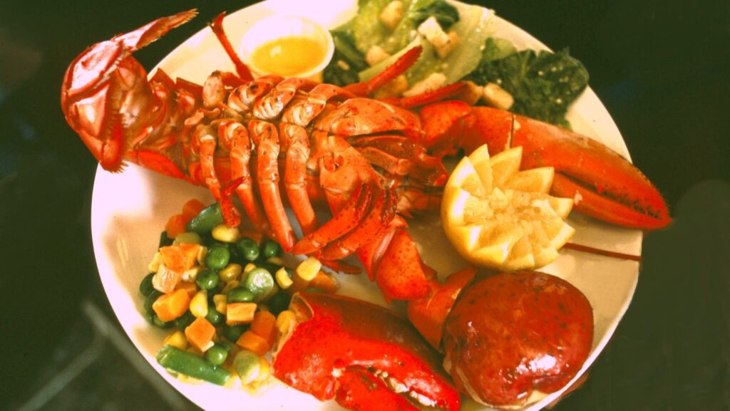 Combien coûtait un dîner de homard dans les années 60