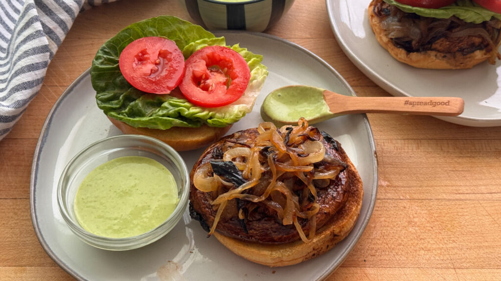 Recette de burger aux champignons portobello