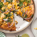 Recette de pizza Elote (maïs de rue mexicain)