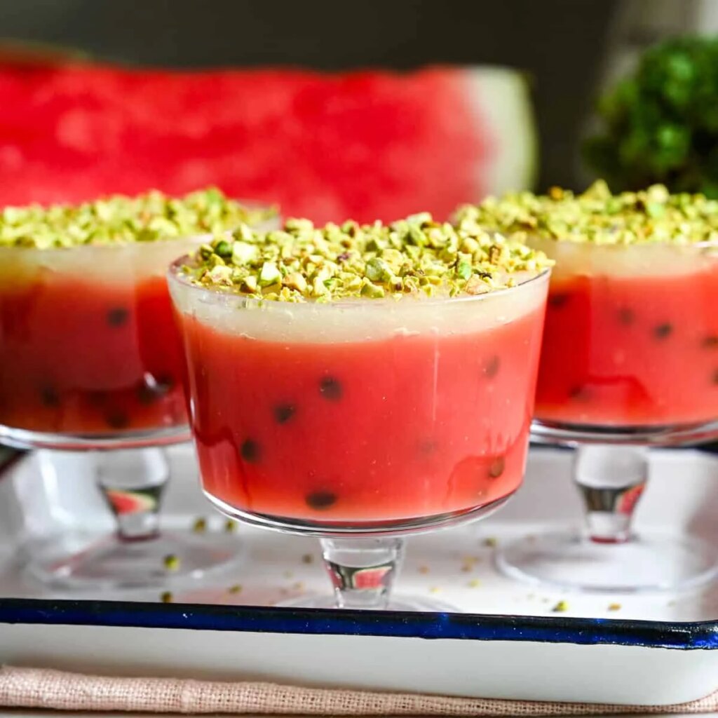 Pudding à la pastèque (Gelo di Melone)