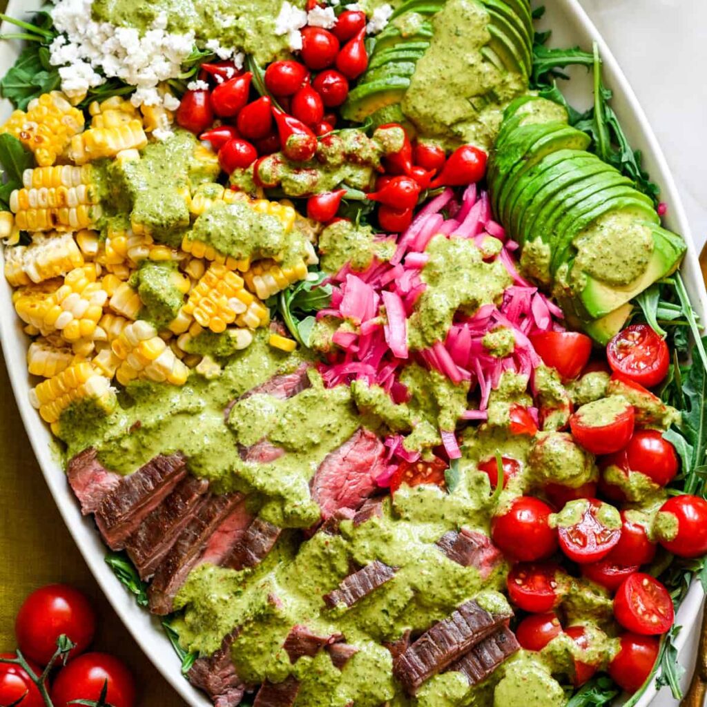 Salade de steak chimichurri