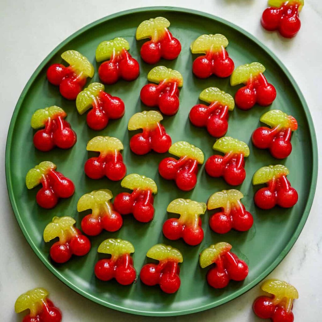 Bonbons gélifiés aux cerises faits maison