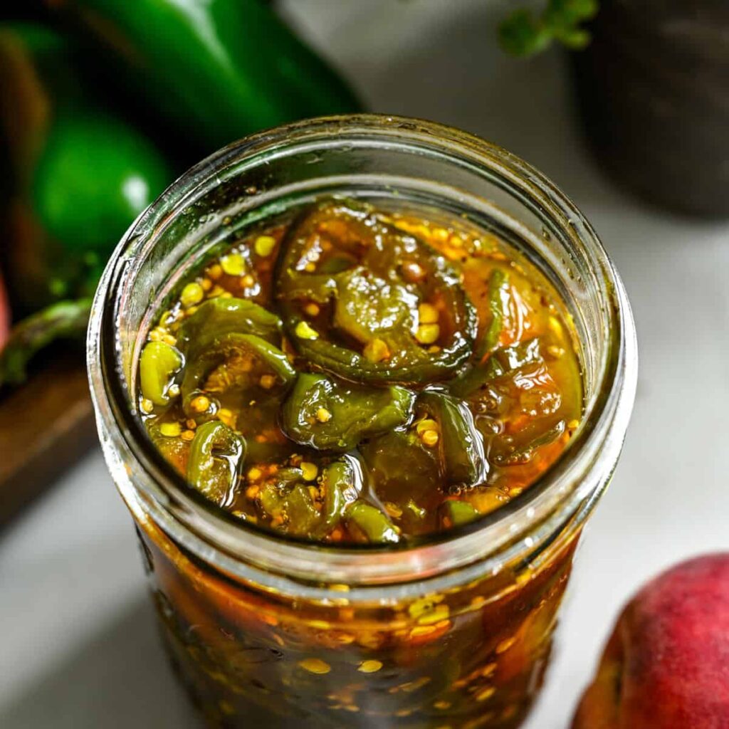 Bonbons Cowboy aux Pêches (Jalapeños Confits)