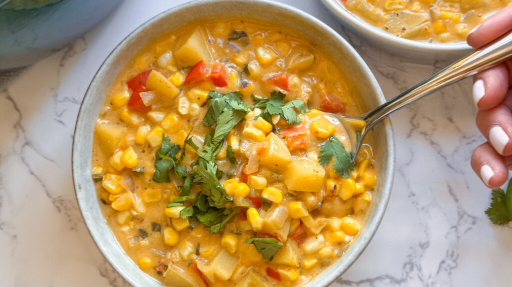 Recette de chaudrée de maïs crémeuse