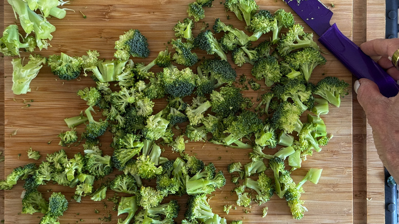 Fleurons de brocoli à bord
