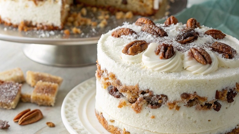 Gros plan du gâteau Alabama Lane