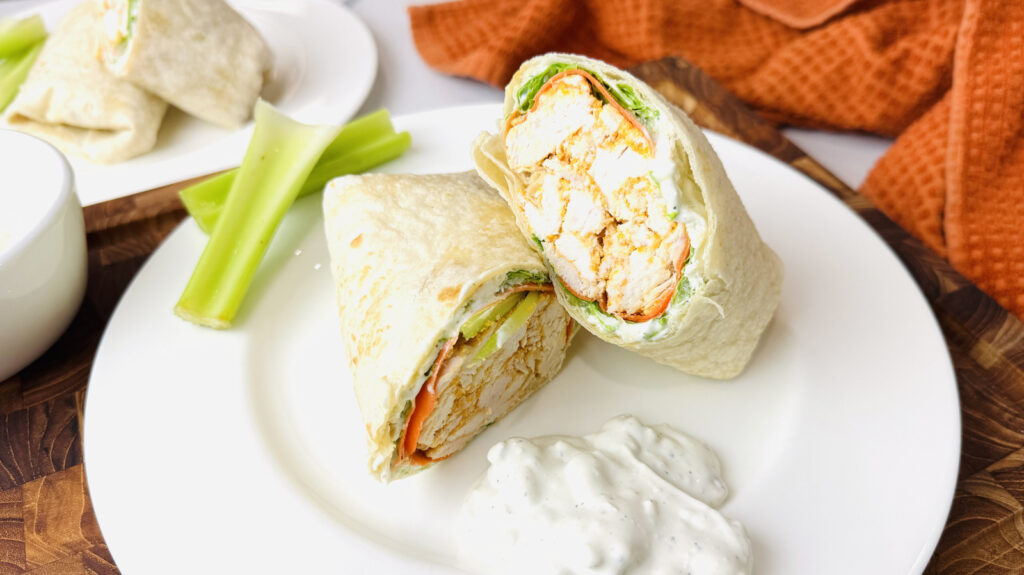 Recette de wrap au poulet Buffalo épicé