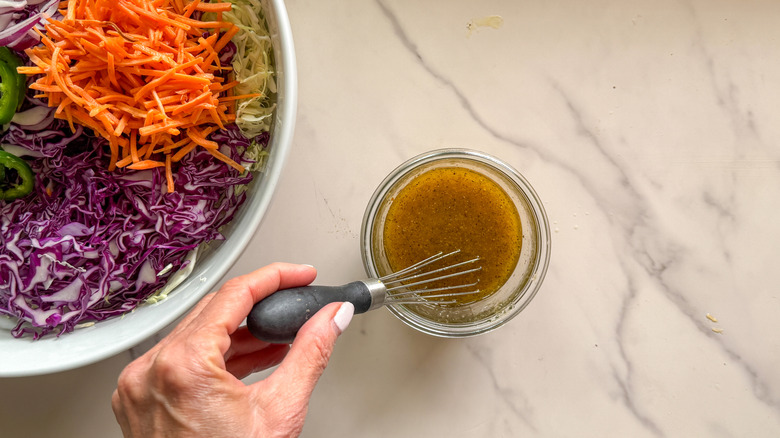 vinaigrette fouettée à la main