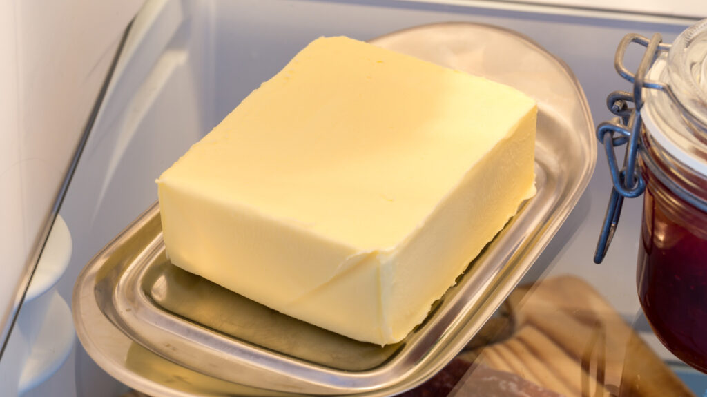 La durée de conservation moyenne du beurre – à température ambiante et réfrigéré
