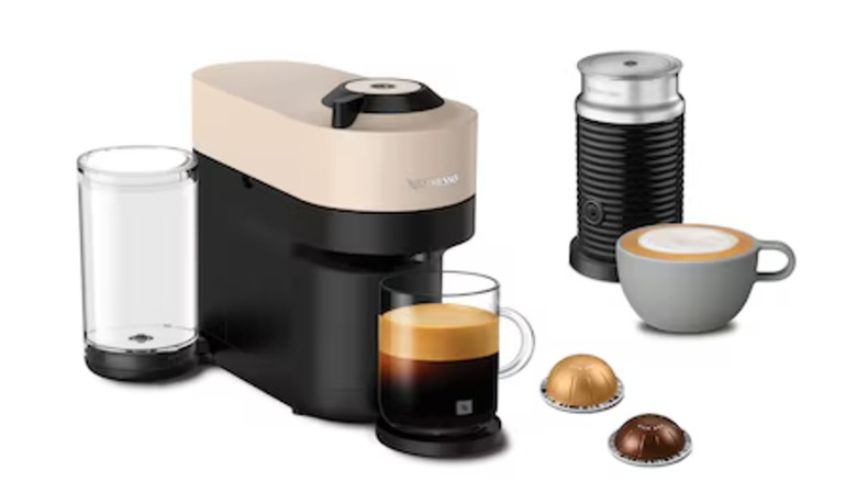 Mousseur à lait Nespresso Vertuo Pop+ Beige & Aeroccino3