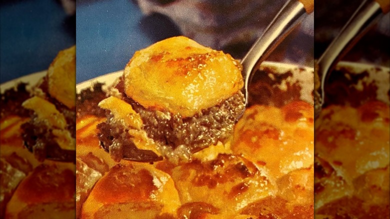 Une illustration de Potato Pan-Burger tirée d'un livre de cuisine