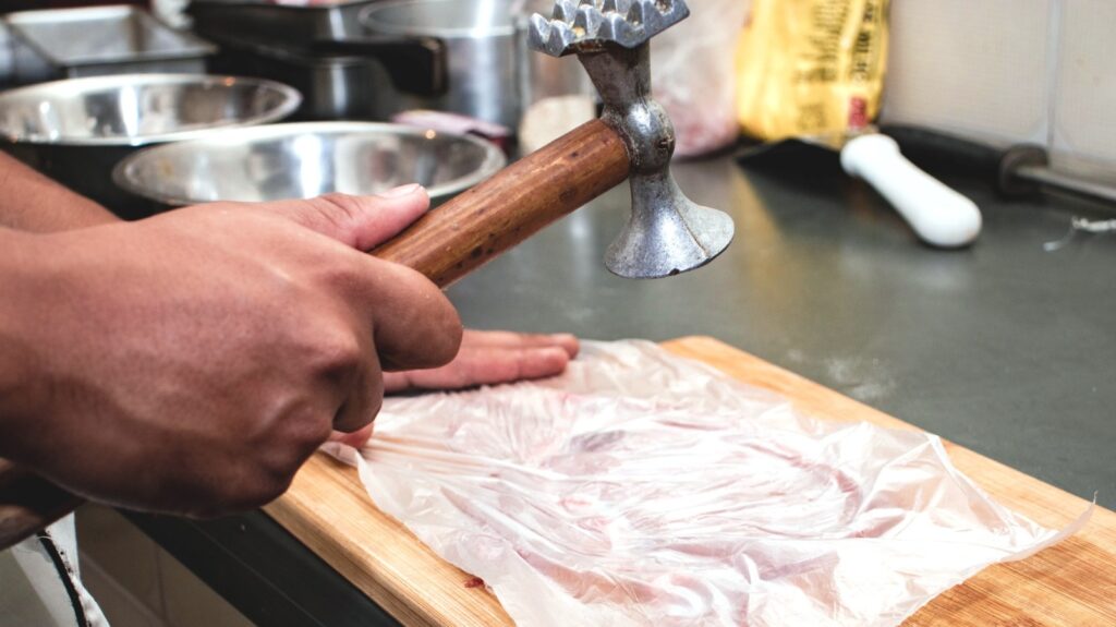 Le meilleur moment pour utiliser le côté plat de votre maillet à viande