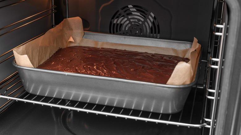 Brownies cuits au four.