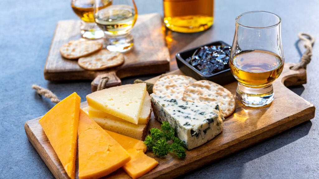 Le whisky est toujours le meilleur associé à ces fromages