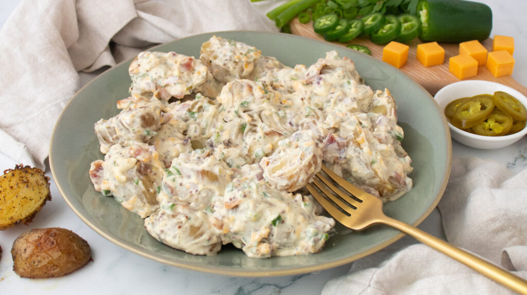 Recette de salade de pommes de terre au jalapeño popper