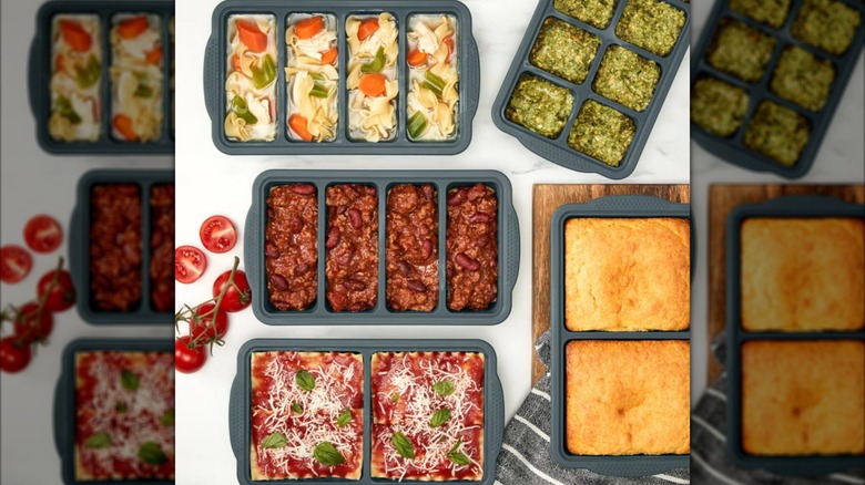 Plateaux de congélation en silicone MIU avec couvercles