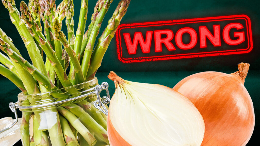 Vous faites tout faux : comment préparer et conserver les asperges et les oignons